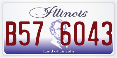 IL license plate B576043