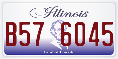 IL license plate B576045