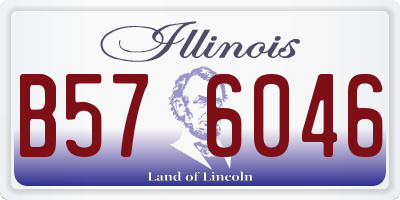 IL license plate B576046