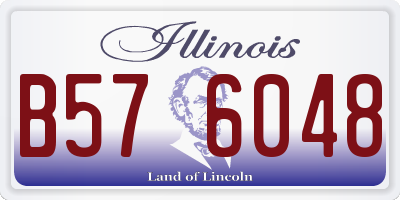 IL license plate B576048
