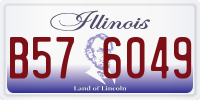IL license plate B576049
