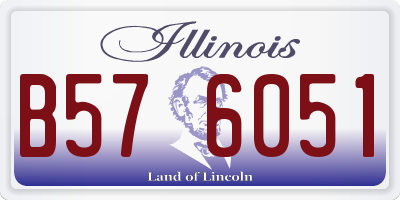 IL license plate B576051