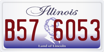 IL license plate B576053