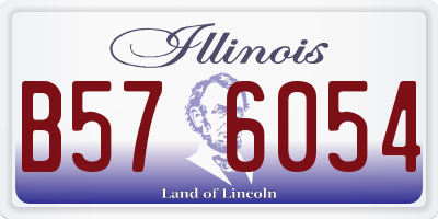 IL license plate B576054