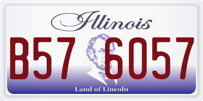 IL license plate B576057