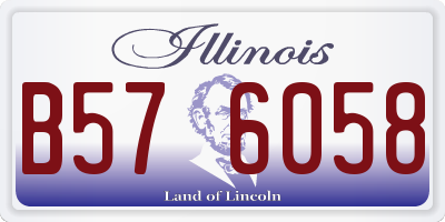 IL license plate B576058