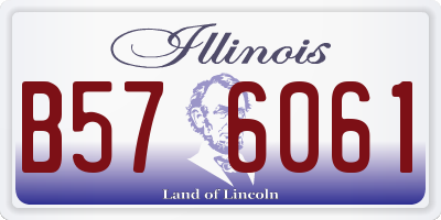 IL license plate B576061