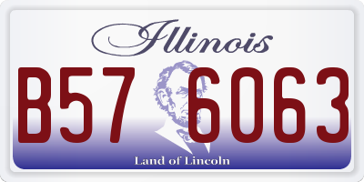 IL license plate B576063