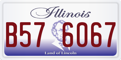 IL license plate B576067