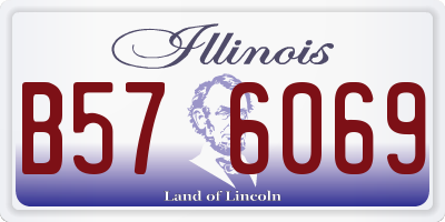 IL license plate B576069