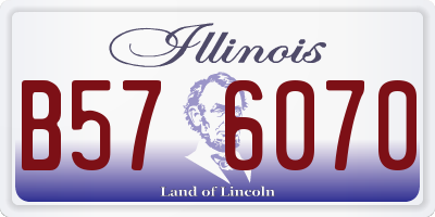 IL license plate B576070