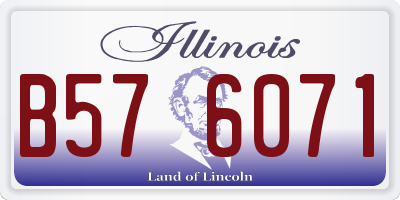 IL license plate B576071