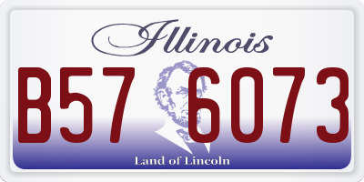IL license plate B576073