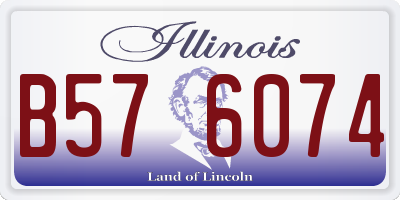 IL license plate B576074