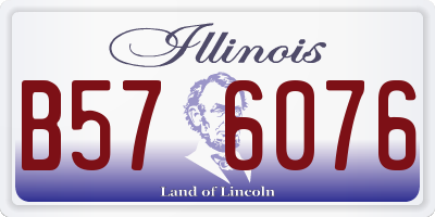 IL license plate B576076