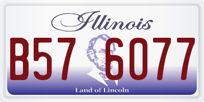 IL license plate B576077
