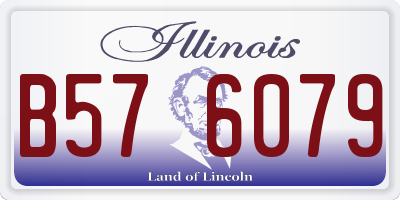 IL license plate B576079
