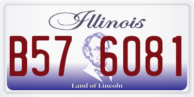 IL license plate B576081