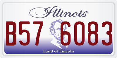 IL license plate B576083