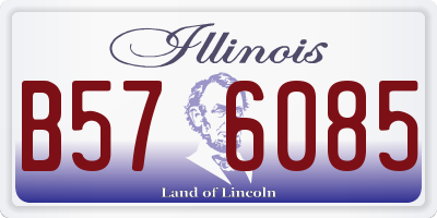 IL license plate B576085