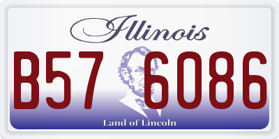 IL license plate B576086