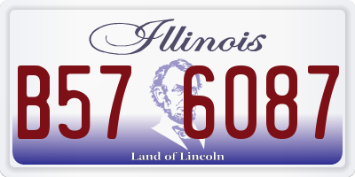 IL license plate B576087