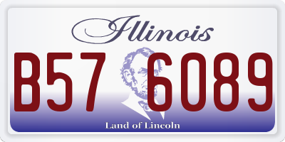 IL license plate B576089