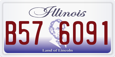 IL license plate B576091