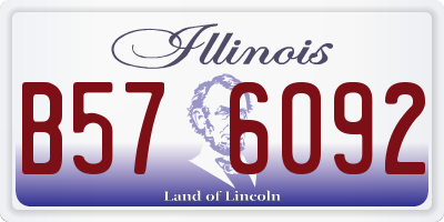 IL license plate B576092