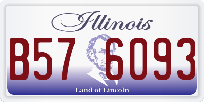 IL license plate B576093
