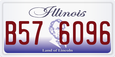 IL license plate B576096