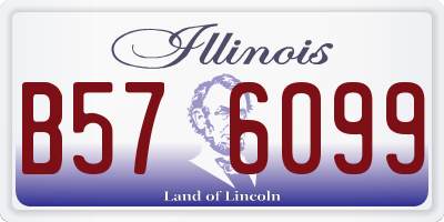 IL license plate B576099