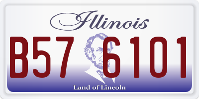 IL license plate B576101