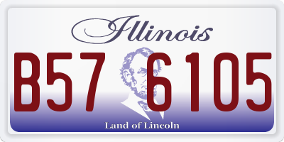 IL license plate B576105