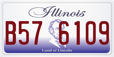 IL license plate B576109