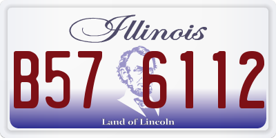 IL license plate B576112