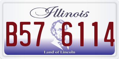 IL license plate B576114