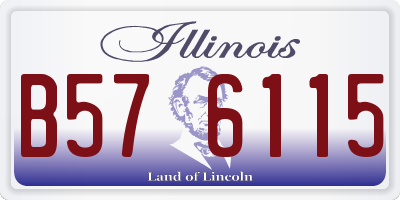 IL license plate B576115