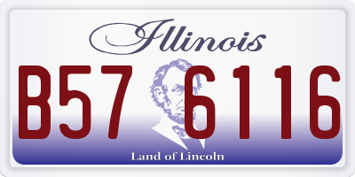 IL license plate B576116