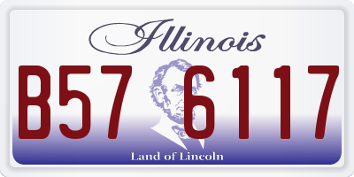 IL license plate B576117