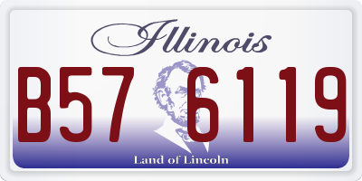 IL license plate B576119