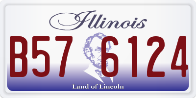 IL license plate B576124