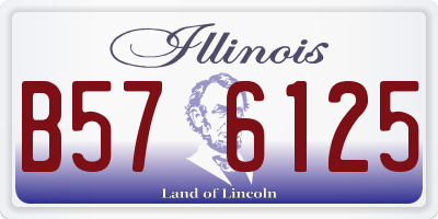IL license plate B576125