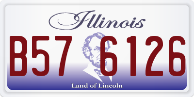 IL license plate B576126