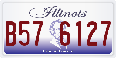 IL license plate B576127