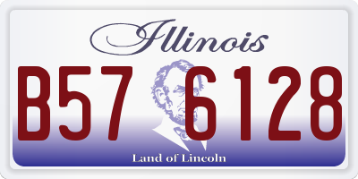 IL license plate B576128