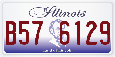 IL license plate B576129