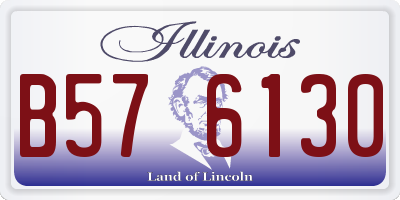 IL license plate B576130
