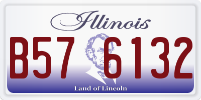 IL license plate B576132