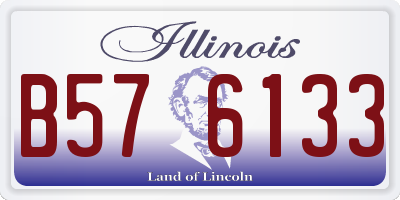 IL license plate B576133
